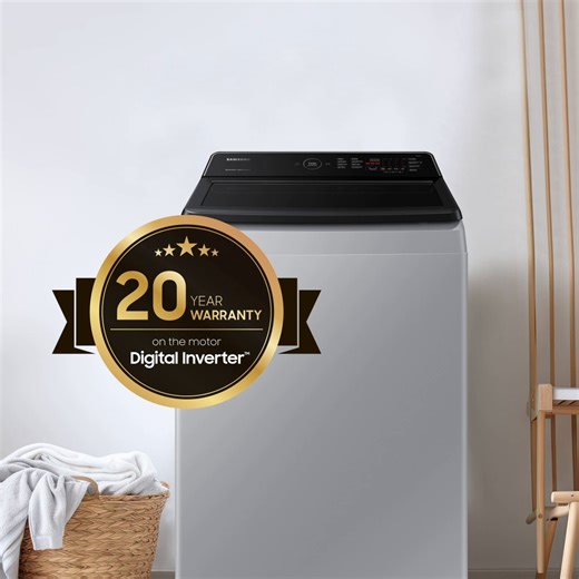 Samsung Digital Inverter Technology means energy efficiency, quiet operation, and a reliable washer with a 20-year motor warranty Learn More:http://spr.ly/6182RD6q0 | Samsung
