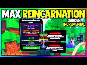 I Reached MAX REINCARNATION in Roblox Garden Incremental...
