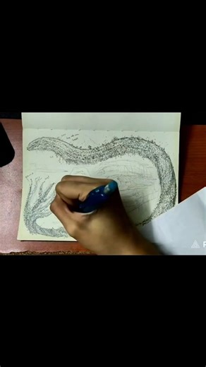 【Yamata no Orochi — The Eight-Headed Serpent】 Inktober Day 13: Drink The first creature that came to mind was Yamata no Orochi, the eight-headed, eight-tailed serpent from Japanese mythology. I hesitated at first since I’d already drawn Jörmungandr (the World Serpent), but in the end, I couldn’t resist another great snake. In the legend, a kingdom’s princess is destined to be devoured by the Orochi every year. One day, a wandering hero (sometimes a monk, sometimes a warrior) encounters her and t