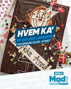 Bestil din kagemand eller -kone nemt og hurtigt fra Bilka Mad ud af Huset 🤎 Gør din næste fest eller begivenhed ekstra special med en lækker kagemand eller -kone fra Bilka! Med vores online bestillingssystem kan du vælge mellem forskellige designs og smage 🎂 Bestil din kagemand eller -kone lige her 😍 https://www.bilkamadudafhuset.dk/product/kagemand/ REKLAME | Bilka