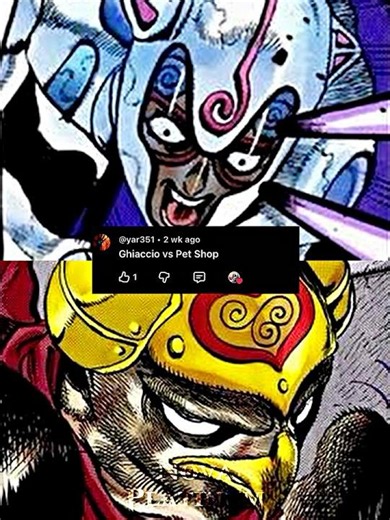 Ghiaccio vs Pet Shop | White Album vs Horus | Memory Reboot #fyp #jojo #jjba #petshop #ghiaccio