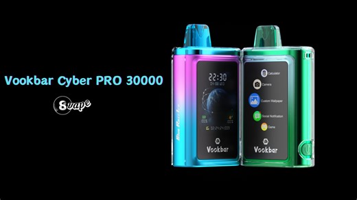 Vookbar Cyber PRO: The Future of Vaping | Smart Features & Bluetooth Connectivity!