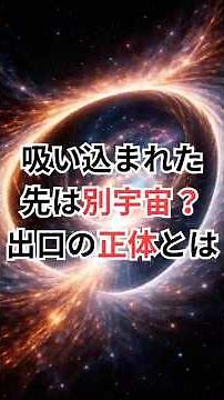 吸い込まれた先は別宇宙？出口の正体とは #ブラックホール #宇宙雑学 #豆知識