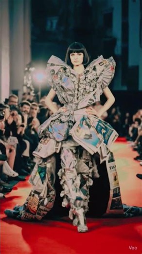 This newspaper Stopped the Red Carpet 😱🌸”#Short#ViralShort#FlowerDress#RedCarpetLook#FashionShort