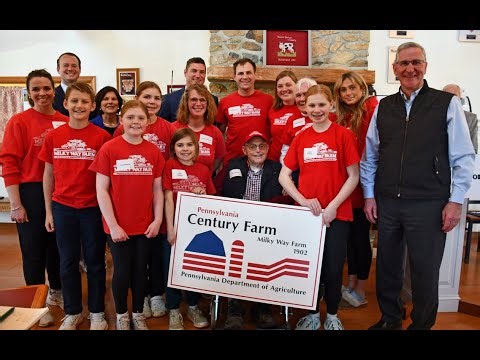 The Century Farm Recognition of Milky Way Farms, Chester Springs, PA