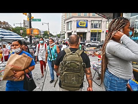 Walking Fordham Road, Bronx shopping district - NYC Reopening