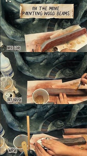 Turning Plastic Into Wood | 3D Diorama Painting Trick #howto