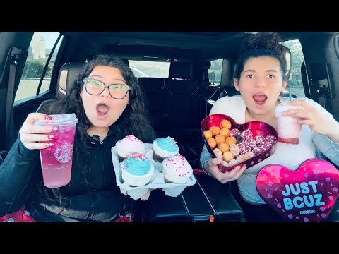 Eating Only VALENTINE'S DAY Fast Food Menu Items For 24 HOURS!