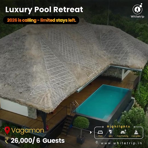 𝐂𝐡𝐫𝐢𝐬𝐭𝐦𝐚𝐬 & 𝐍𝐞𝐰 𝐘𝐞𝐚𝐫 𝐯𝐚𝐜𝐚𝐭𝐢𝐨𝐧𝐬 𝐚𝐫𝐞 𝐟𝐢𝐥𝐥𝐢𝐧𝐠 𝐟𝐚𝐬𝐭. 𝐁𝐨𝐨𝐤 𝐲𝐨𝐮𝐫 𝐟𝐚𝐯𝐨𝐮𝐫𝐢𝐭𝐞 𝐬𝐭𝐚𝐲 𝐧𝐨𝐰 . 𝟙𝟘𝟘𝟘 𝕖𝕩𝕔𝕝𝕦𝕤𝕚𝕧𝕖 𝕤𝕥𝕒𝕪𝕤 𝕗𝕠𝕣 𝕪𝕠𝕦 Design your Dream Trip right when you need an escape. Let the hills of Vagamon refresh your soul with misty mornings, hidden trails, and handpicked stays. ✨ ✅ Premium stays & curated experiences ✅ All-inclusive packages ✅ Limited-time Vagamon getaways Planning made easy. Just drop your details — we’ll d