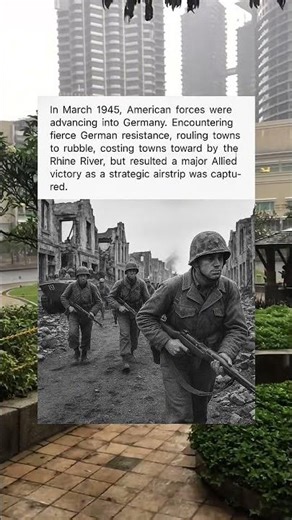 American Troops Advance Into Germany, March 1945