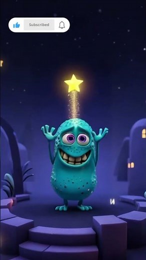 🌟 The Funny Blue Alien Who Reached for a Star! | 3D Animation Shorts