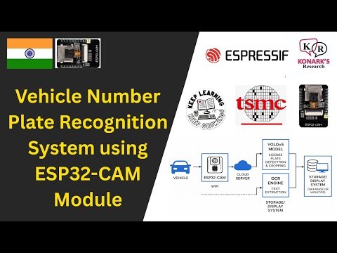 Vehicle Number Plate Recognition System using ESP32-CAM Module | #esp32cam #stemlab