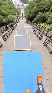 46K views · 242 reactions | Hold on tight: This video is not for the faint-hearted! Follow this parkour daredevil racing down the iconic "Stairway to Heaven" at Tianmen Mountain in Hunan. Do not try this at home. #Outdoorsports #ChinaTravel #Duanwu #DragonBoatFestival #FunChina | China Plus Culture | Facebook