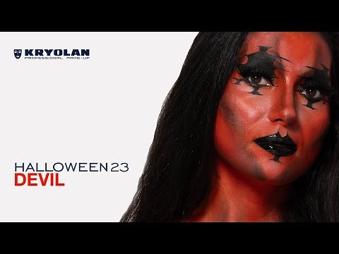 Devil Face Painting Tutorial - Halloween 2023