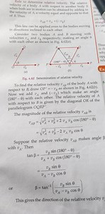 Rule to determine relative velocity. The relative velocity of a... | Filo