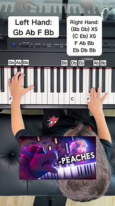 5 Year Old Jelijah Diaz plays Peaches tutorial Super Mario Bros Movie 🍄 🎥 #piano #pianotutorial | Jelijah Diaz Legacy