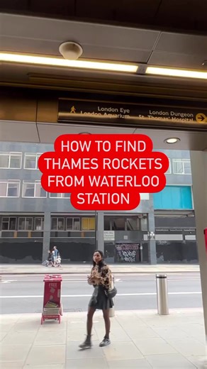 1.5K views · 22 reactions | HOW TO FIND US We are based at the London Eye and the closest tube station is Waterloo. Follow the instructions to find our home  #thamesrockets #thingstodoinlondon #waterloo #londonwaterloo | Thames Rockets | Facebook