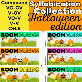 Halloween OG Syllable Division SOR BOOM Divide VCCV VCV VV CLE Compound Words