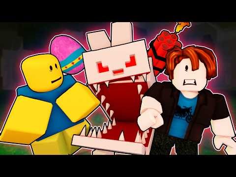 99 NIGHTS IN THE FOREST, BUT THE BUNNY IS EVIL!? Roblox Animation