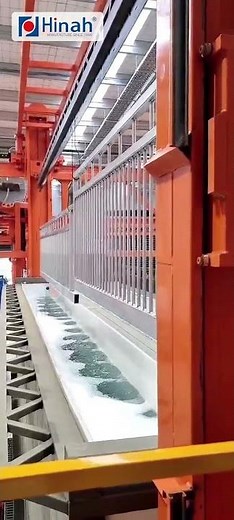 Dip tank pretreatment process in powder coating line