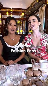 Fashion fan: Lily Collins & Ashley Park on their love of style