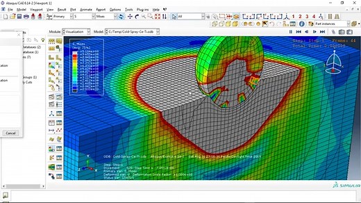 陶瓷颗粒冷喷涂过程模拟
