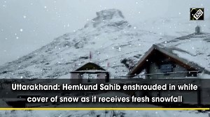 2.7K views · 158 reactions | Hemkund Sahib was enshrouded in with a white sheet of snow as it received fresh snowfall on Oct 09. Hemkund Sahib is situated at an altitude of 15225 feet. After the bad weather, high-altitude places most likely receive heavy snowfall. | The Times of India | Facebook