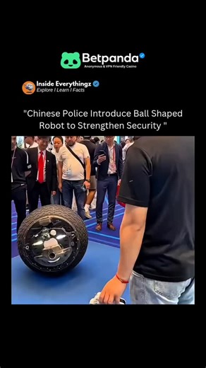 Explore l Learn l Facts on Instagram: "Chinese police have introduced a ball-shaped robot designed to enhance public security and surveillance. This futuristic robot can roll smoothly in any direction, equipped with cameras and sensors that allow it to monitor crowded areas, detect unusual activities, and even recognize faces using AI technology. Its compact, spherical design helps it move easily through tight spaces and remain stable on uneven surfaces. Controlled remotely or operating autonomo