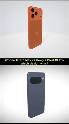 iPhone 17 Pro Max vs Google Pixel 10 Pro 3D Model View 🔥 #shorts