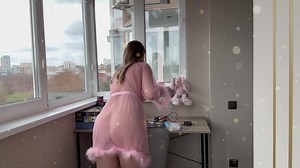 [4K] Transparent Cleaning How to Clean a Table #NUDE #NAKED