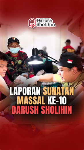 Rumaysho Peduli Indonesia on Instagram: "Alhamdulillah, @pesantrendarushsholihin kembali melaksanakan Sunatan Massal ke 10 sebagai agenda rutin akhir tahun. Kegiatan ini berlangsung pada Ahad, 21 Desember 2025 dan diikuti 50 anak dari Yogyakarta dan sekitarnya melalui proses seleksi keluarga kurang mampu agar bantuan tepat sasaran. Program ini terlaksana berkat sinergi bersama @rumayshopeduli sebagai penghimpun donasi, serta dukungan tim medis dari RS PKU Muhammadiyah Wonosari dan Puskesmas 2 Pa