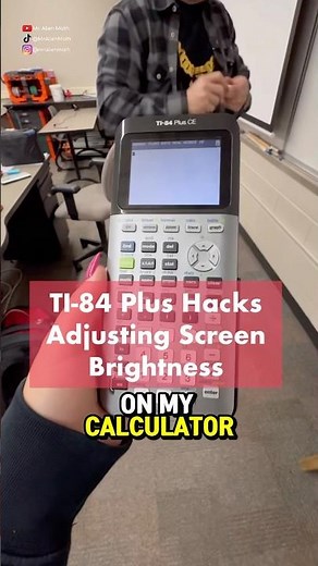 This TI-84 Trick Saves Your Eyes #brightnesshack #studentlife #calculus