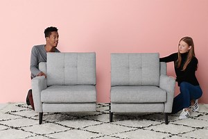 31K views · 14 reactions | Burrow makes break-ups easier. The modular design of our couches means you can literally split them down the middle. No more fighting over who gets to keep the couch! Just take one side and start fresh with new modules. Build to your desired size, and enjoy all that extra space. We’re here for you. | Burrow | Facebook