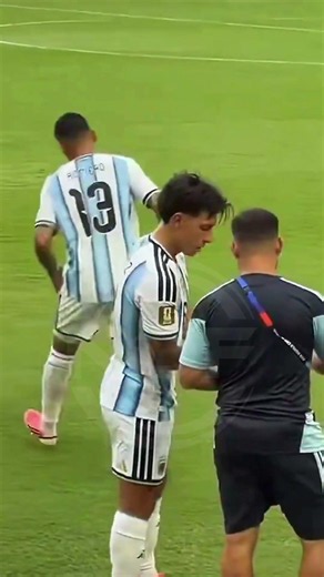 Cuti Romero and Licha Martinez with holy water 😱 #cutiromero #martinez #worldcup #argentina #soccer