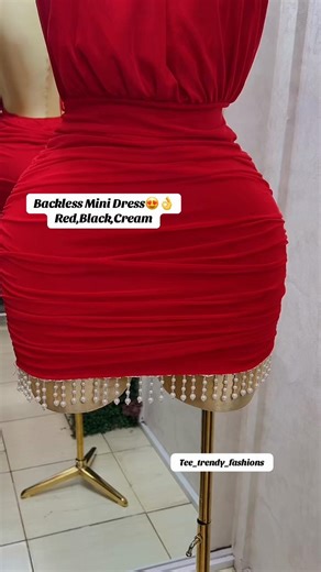 Stylish Backless Mini Dresses for Valentine's Day