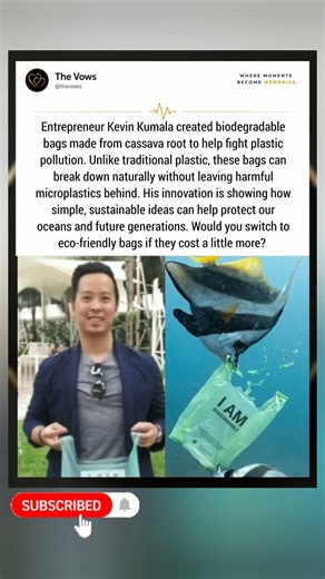 What if plastic bags could simply disappear? 🌱♻️