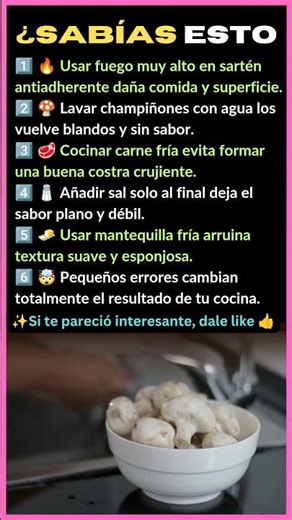 6 ERRORES DE COCINA QUE ARRUINAN TU COMIDA 😱🔥 ¿SABÍAS ESTO?