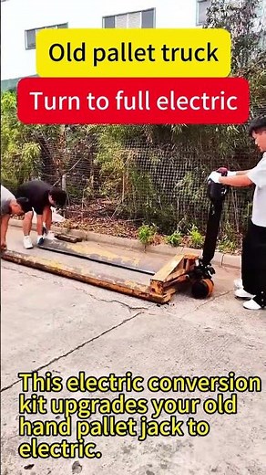 Turn your old manual pallet jack fully electric with this simple conversion kit!