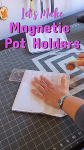 Making Magnetic Pot Holders #sewing #potholder #diy #craft | Daisy Creations Crafts