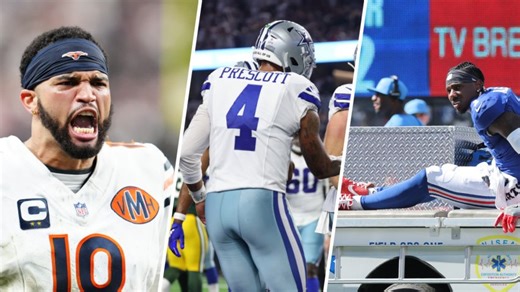 Week 4 recap: Bears stun Raiders for first road win; Giants lose Nabers to injury; Cowboys, Packers tie in OT