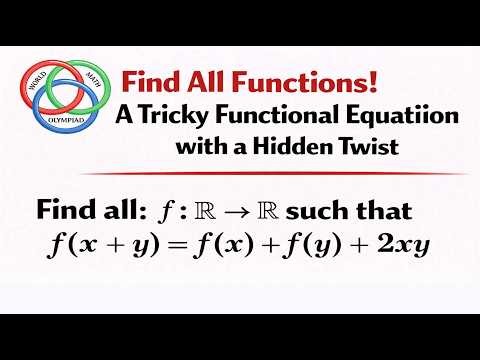Find All Functions! A Tricky Functional Equation with a Hidden Twist