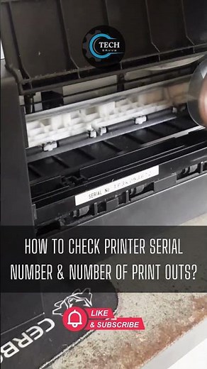 EPSON SERIAL NUMBER & PRINT COUNTS #shorts #epson #printer