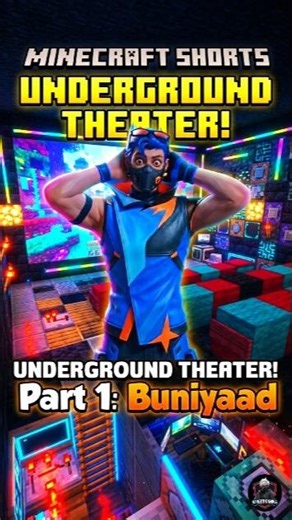 Minecraft: Maine banaya sabse Secret Underground Cinema! 🍿😲#shorts #viral