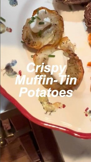 Crispy Muffin-Tin Potatoes #easyrecipe #potatoes