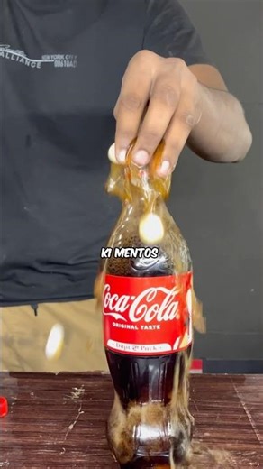 Mentos Vs Different Soft Drink #shorts