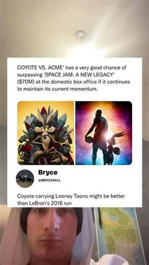 COYOTE VS. ACME' has a very good chance of surpassing 'SPACE JAM: A NEW LEGACY' ($70M)
