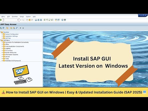 ⚡ How to Install SAP GUI on Windows | Fast & Easy SAP 2025 Guide