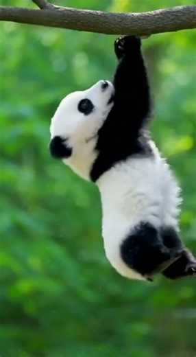 Cutest Panda Falling Off Three - Funny Moments