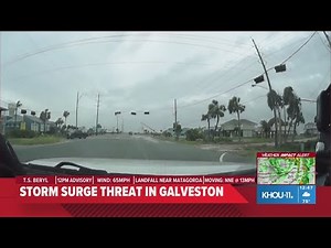 Weather tracker video | Aftermath of Beryl in Galveston