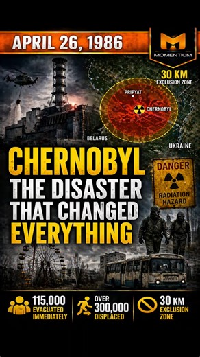 April 26 - Chernobyl: The Disaster That Changed an Entire Region… ☢️ #history #onthisday